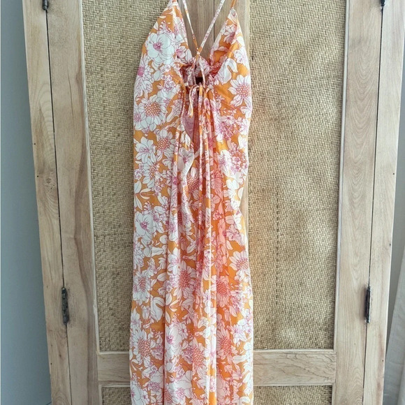 J. Crew Orange Floral Dress - Picture 5 of 14